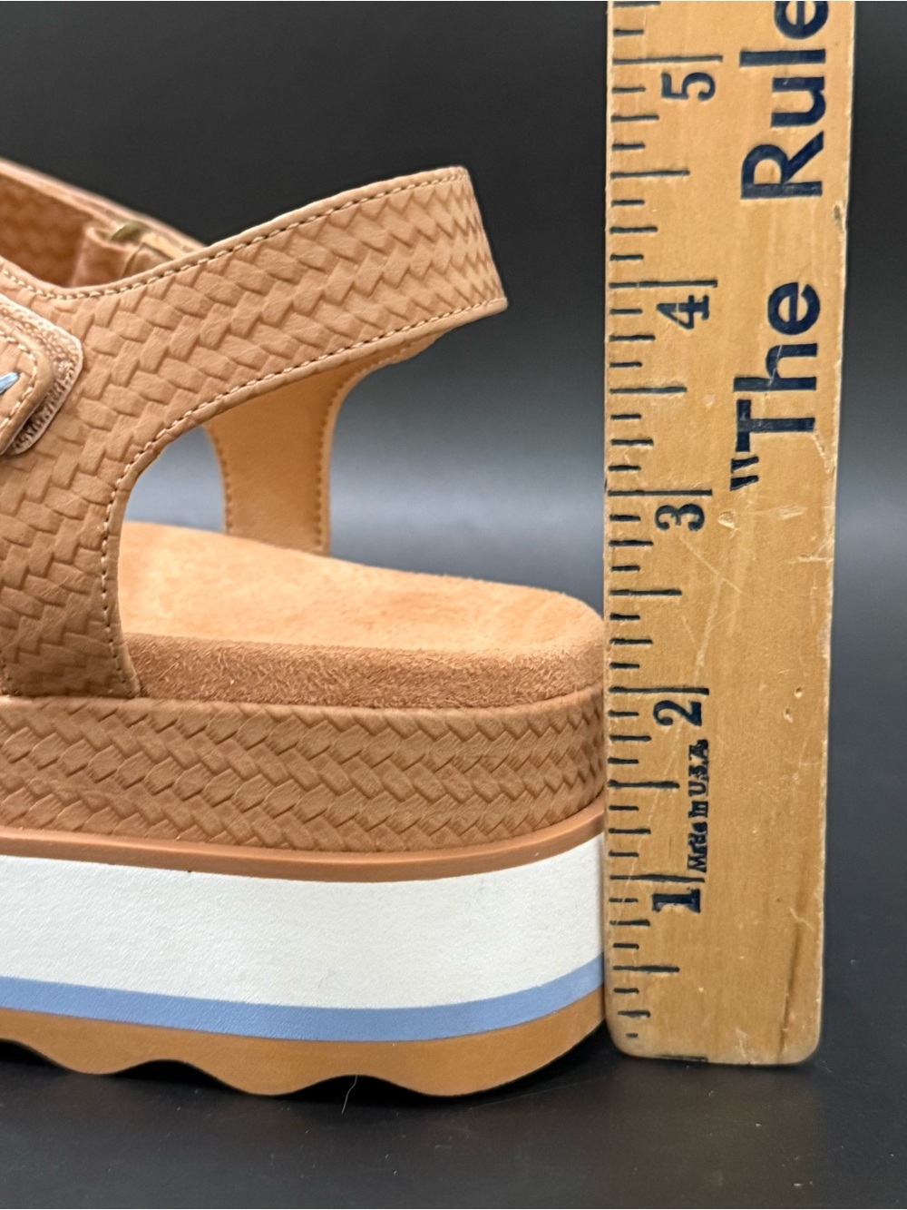 VIONIC Phoenix Lex Platform Sandals Tan Multi Strap Comfort Ortho Sandals Size 9 - Picture 14 of 16